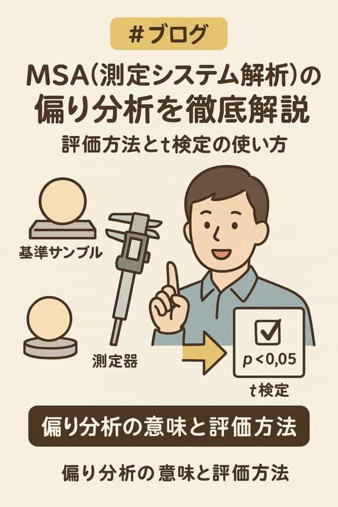 MSA(測定システム解析)の偏り分析を徹底解説 : 評価と分析方法 | 工場の課長補佐
